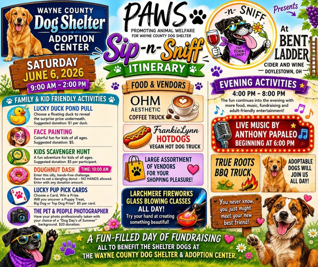 Sip N Sniff flyer for 2026